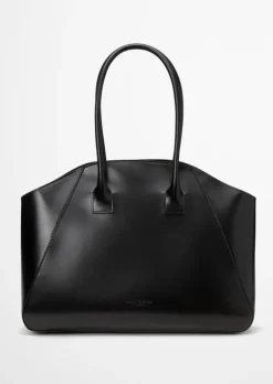 Shopper medium aus edlem Rindleder
