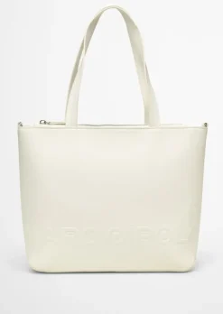 Shopper medium aus einer Lederalternative aus recyceltem Polyester