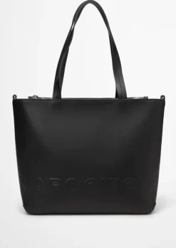 Shopper medium aus einer Lederalternative aus recyceltem Polyester
