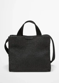 Shopper medium in Raffia-Bast-Optik