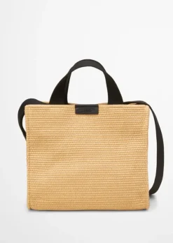 Shopper medium in Raffia-Bast-Optik