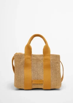 Shopper small in Crochet-Raffia-Bast-Optik