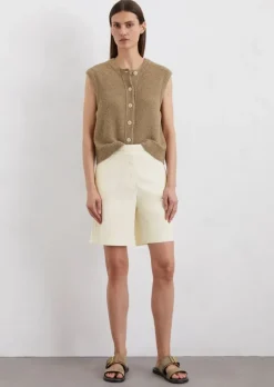 Shorts fitted aus Organic Cotton Twill Stretch