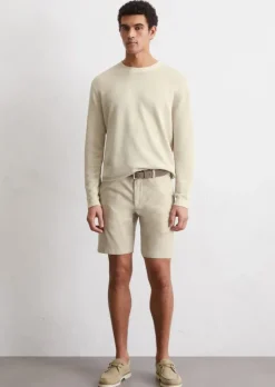Shorts Model Salo slim aus Bio-Baumwoll-Mix
