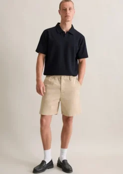 Shorts regular aus elastischem Bio-Baumwoll-Twill