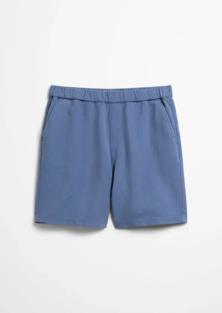 Shorts regular fein strukturiert aus Bio-Baumwolle