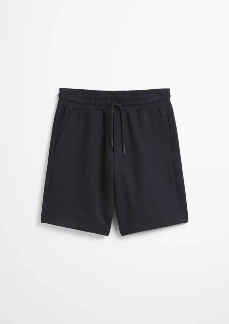 Shorts relaxed mit feiner Bouclé-Struktur
