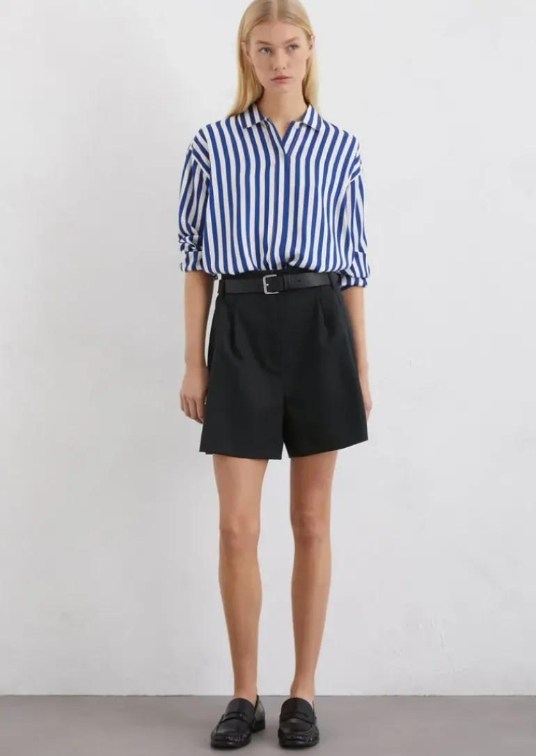 Shorts tailored aus Polyester-Schurwolle-Mix