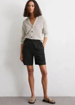 Shorts wide aus TENCEL™ Lyocell-Leinen-Mix