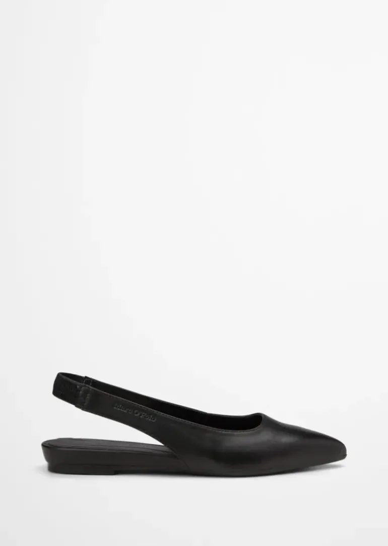 Slingback aus edlem Rindleder