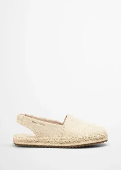 Slingback-Espadrilles aus Bio-Baumwoll-Canvas