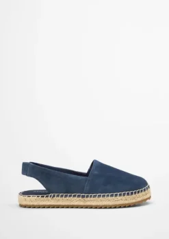 Slingback-Espadrilles aus Suede-Ziegenleder