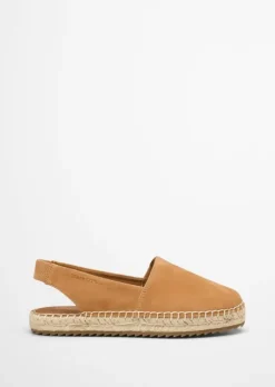 Slingback-Espadrilles aus Suede-Ziegenleder