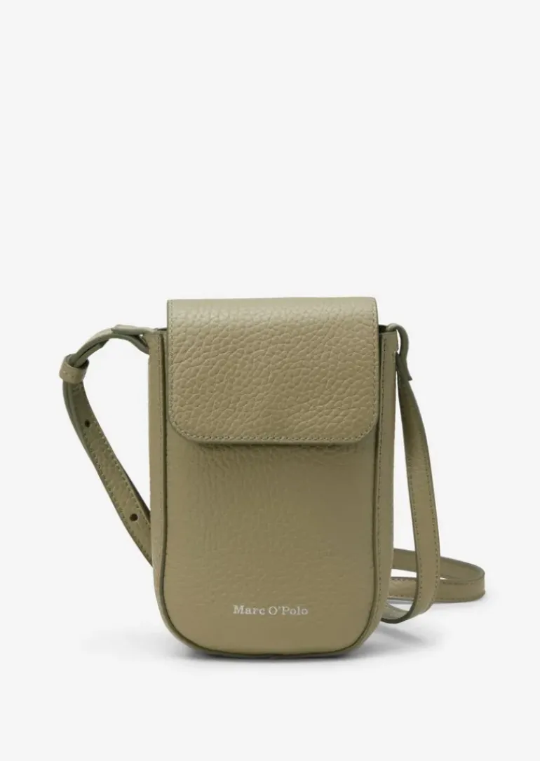 Smartphone-Tasche aus genarbtem Rindleder