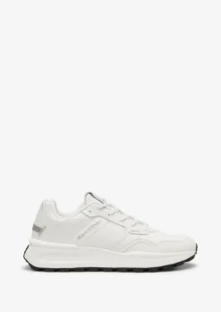 Sneaker aus Rindleder und Mesh