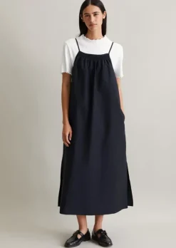 Spaghettiträger-Kleid relaxed aus Organic-Cotton-Mix