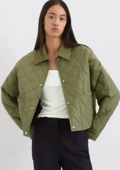 Steppjacke regular aus recyceltem Mini-Canvas
