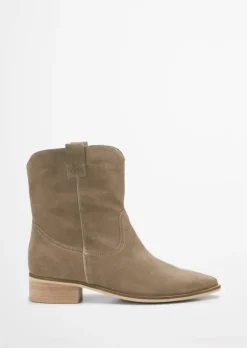 Stiefelette aus weichem Veloursleder