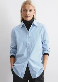 Streifenbluse regular aus Organic Cotton
