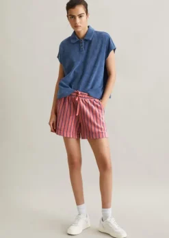 Streifen-Frottee-Shorts relaxed aus softem Organic Cotton