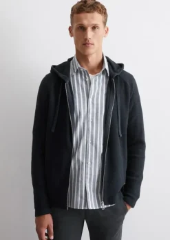 Strick-Hoodie regular aus reinem Organic Cotton