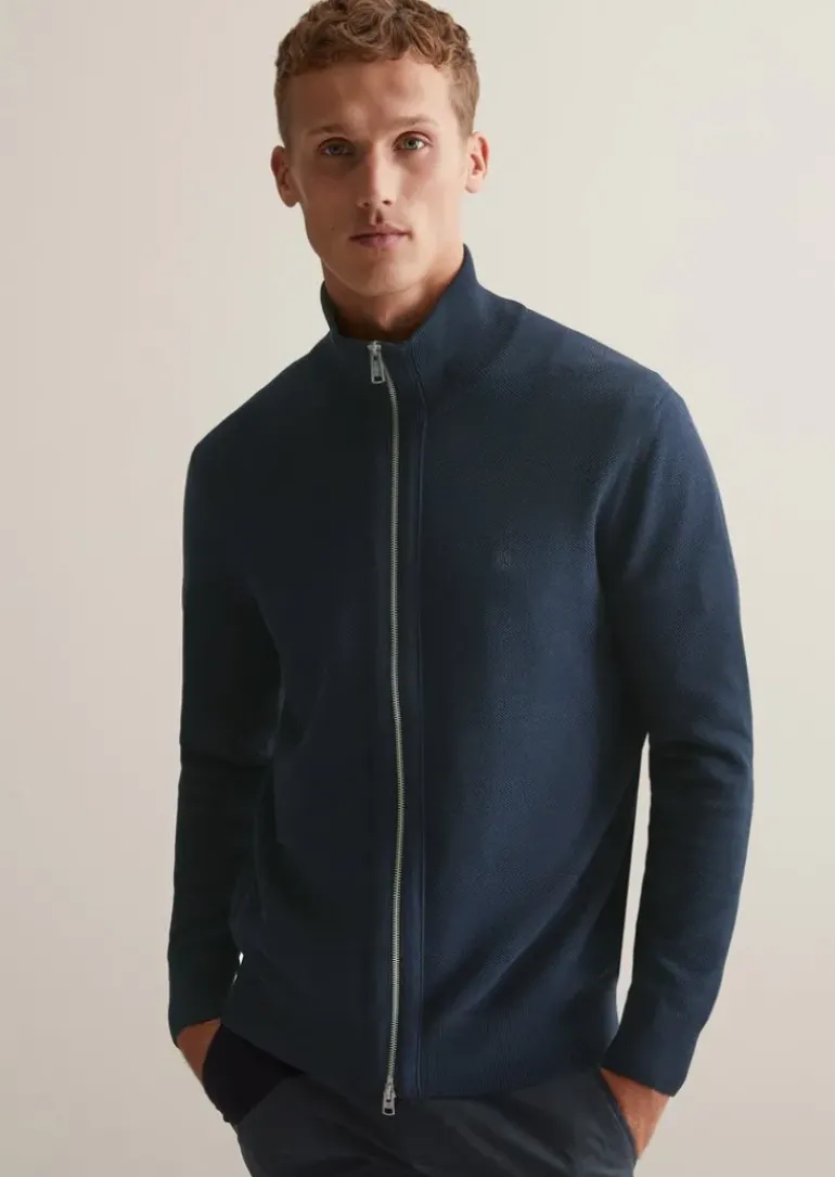 Strickjacke regular mit Reißverschluss