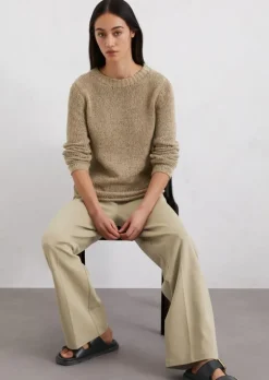 Strickpullover slim aus Organic Cotton-Mix