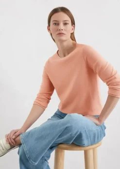 Strickpullover slim aus softem Organic Cotton