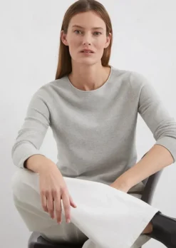 Strickpullover slim aus softem Organic Cotton