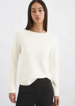 Strickpullover slim aus softem Organic Cotton