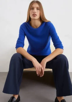 Strickpullover slim aus softem Organic Cotton