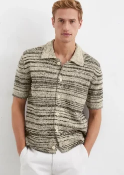 Strick-Shirt regular aus Bio-Baumwoll-Mix