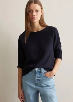 Sweatshirt regular aus Honeycomb-Jersey