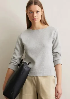 Sweatshirt regular aus Honeycomb-Jersey