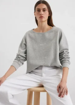 Sweatshirt relaxed mit gepeachter Oberfläche