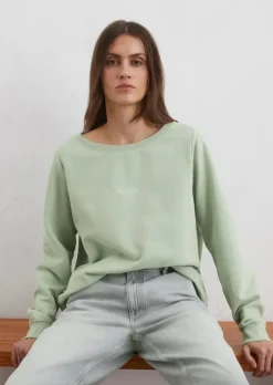 Sweatshirt relaxed mit gepeachter Oberfläche