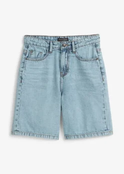 TEENS-BOYS Jeansbermuda aus reiner Bio-Baumwolle