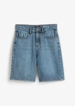 TEENS-BOYS Jeansbermuda aus reiner Bio-Baumwolle