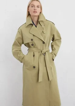 Trenchcoat regular aus kompaktem Twill