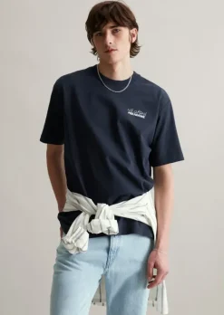 T-Shirt oversized mit Print auf Vorder- und Rückseite