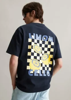 T-Shirt oversized mit Print auf Vorder- und Rückseite