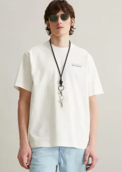 T-Shirt oversized mit Print auf Vorder- und Rückseite
