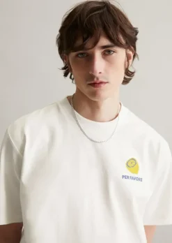 T-Shirt oversized mit Print auf Vorder- und Rückseite