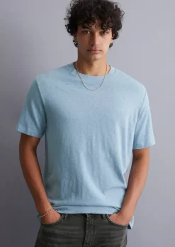T-Shirt regular aus softer Slub-Jersey-Qualität