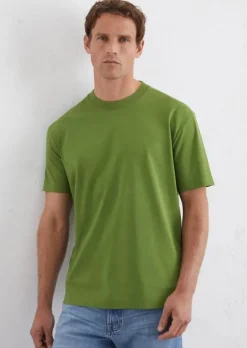 T-Shirt relaxed aus schwerem Bio-Baumwoll-Jersey