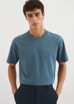 T-Shirt relaxed aus schwerem Bio-Baumwoll-Jersey