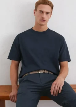 T-Shirt relaxed aus schwerem Bio-Baumwoll-Jersey