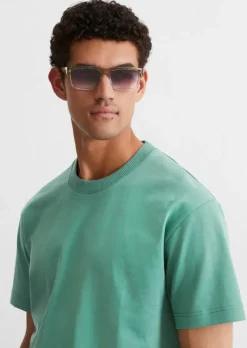 T-Shirt relaxed aus schwerem Bio-Baumwoll-Jersey