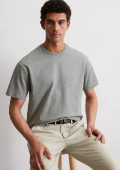 T-Shirt relaxed aus schwerem Bio-Baumwoll-Jersey