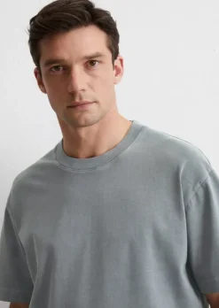 T-Shirt relaxed aus schwerem Bio-Baumwoll-Jersey